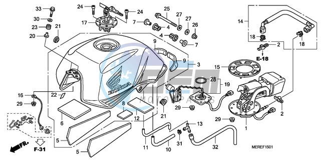 FUEL TANK (CBF600N/NA)