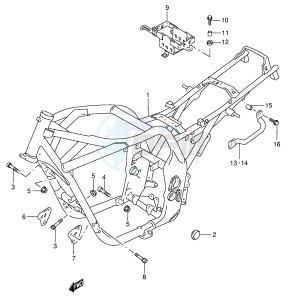 GSX750 (E4) drawing FRAME