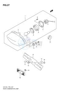 GZ125 (P02) drawing REAR COMBINATION LAMP