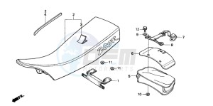 XR200R drawing SEAT