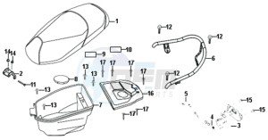 ALLO 50 25 KMH drawing BUDDYSEAT - REAR LUGGAGE FRAME