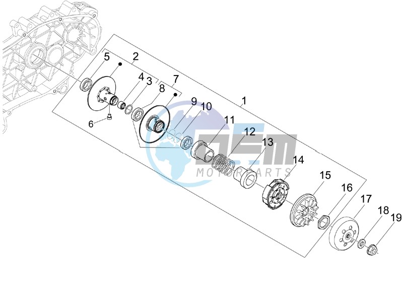 Driven pulley