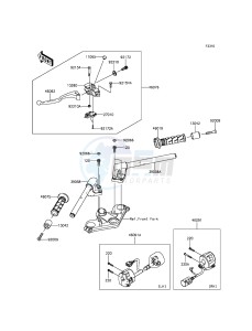 NINJA 300 ABS EX300BEF XX (EU ME A(FRICA) drawing Handlebar