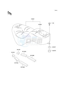 EN 500 C [VULCAN 500 LTD] (C6-C9) [VULCAN 500 LTD] drawing SEAT