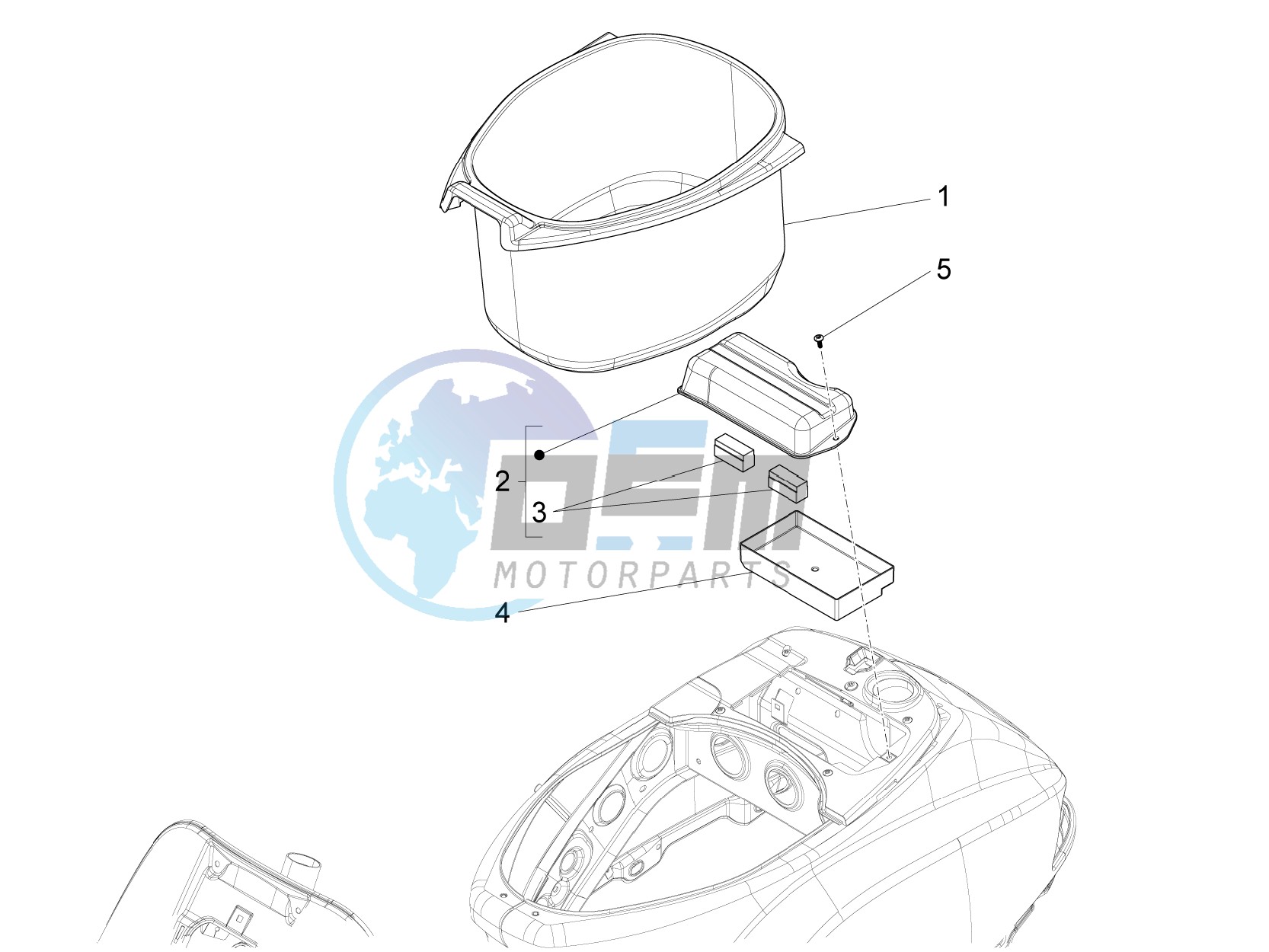 Helmet housing - Undersaddle