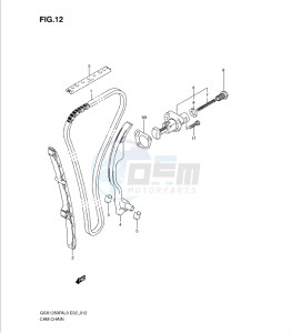 GSX1250 FA drawing CAM CHAIN