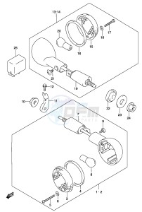 GZ250 (P3) drawing TURN SIGNAL LAMP