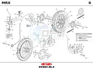 MRX-50-BLUE drawing WHEEL - BRAKES