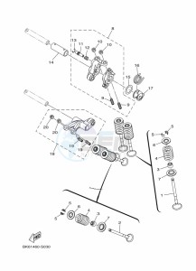 YZF125-A YZF-R125 (B5G1) drawing VALVE