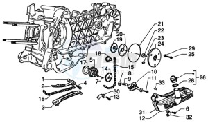 Runner 200 VXR 4t drawing Oil pump-oil pan