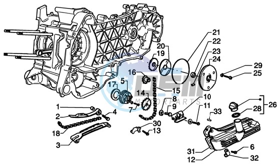 Oil pump-oil pan