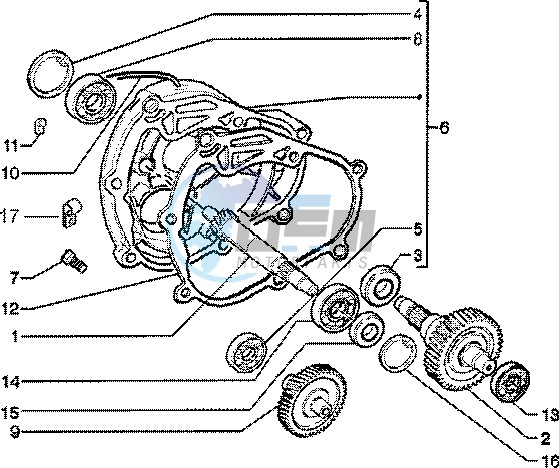 Rear wheel shaft