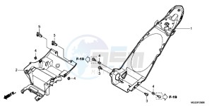 NC700XD NC700X 2ED drawing REAR FENDER