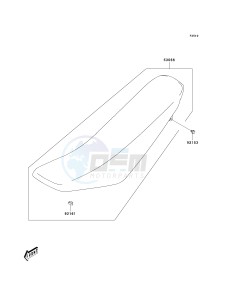 KLX 125 A (A6F) A6F drawing SEAT