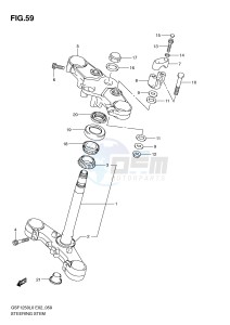 GSF1250 (E2) Bandit drawing STEERING STEM