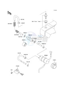 KAF 620 K [MULE 3010 TRANS4X4 HARDWOODS GREEN HD] (K1) K1 drawing FUEL PUMP