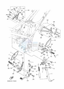 MT-03 MTN320-A (B9A8) drawing STAND & FOOTREST