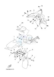 YPR125R XMAX 125 EVOLIS 125 (2DMB 2DMB) drawing FENDER