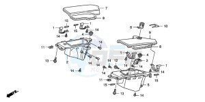 CB1300A CB1300SUPER FOUR drawing COWL POCKET