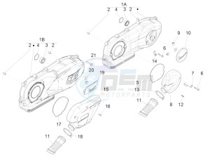 PRIMAVERA 150 4T 3V IE ABS-NOABS E3-E4 (EMEA, LATAM, APAC) drawing Crankcase cover - Crankcase cooling