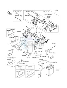 KVF 360 A [PARAIRIE 360 4X4] (A1-A3) PRAIRIE 360 4X4] drawing CHASSIS ELECTRICAL EQUIPMENT