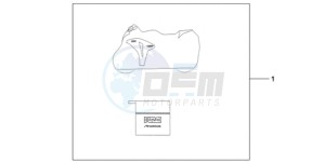 CBR1000RR9 France - (F / CMF REP) drawing INDOOR BODY COVER HRC