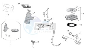 RSV 4 1000 APRC Factory Std SE drawing Lock hardware kit