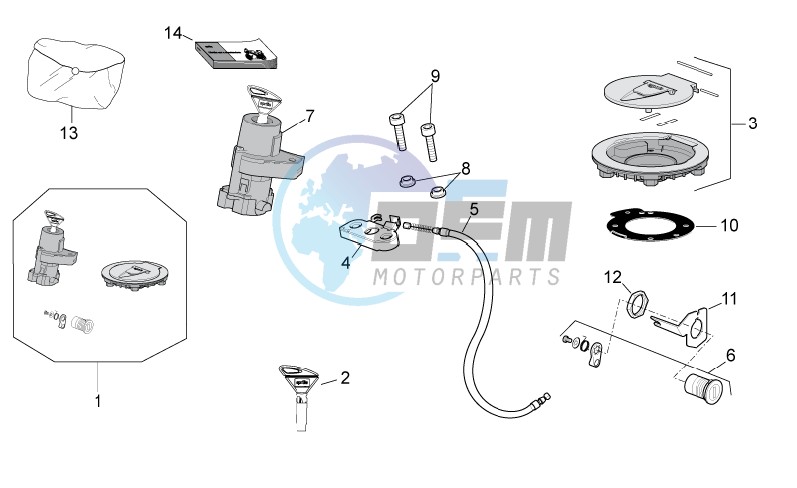 Lock hardware kit