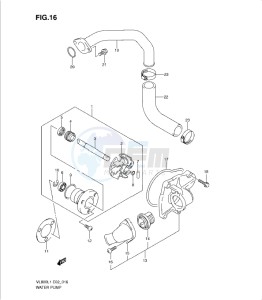 VL800 drawing WATER PUMP