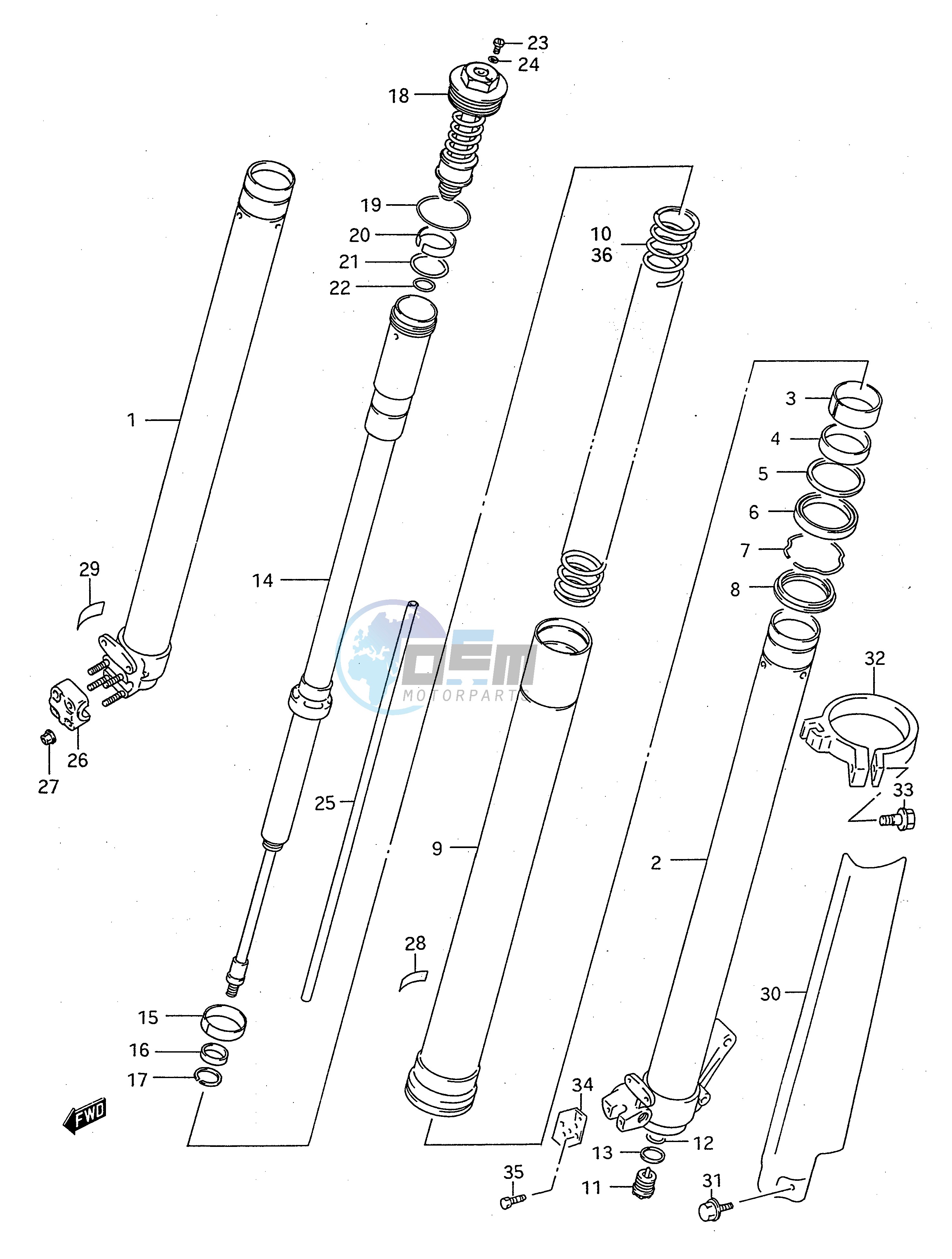 FRONT DAMPER (MODEL R)