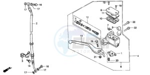 NH90 drawing FR. BRAKE MASTER CYLINDER