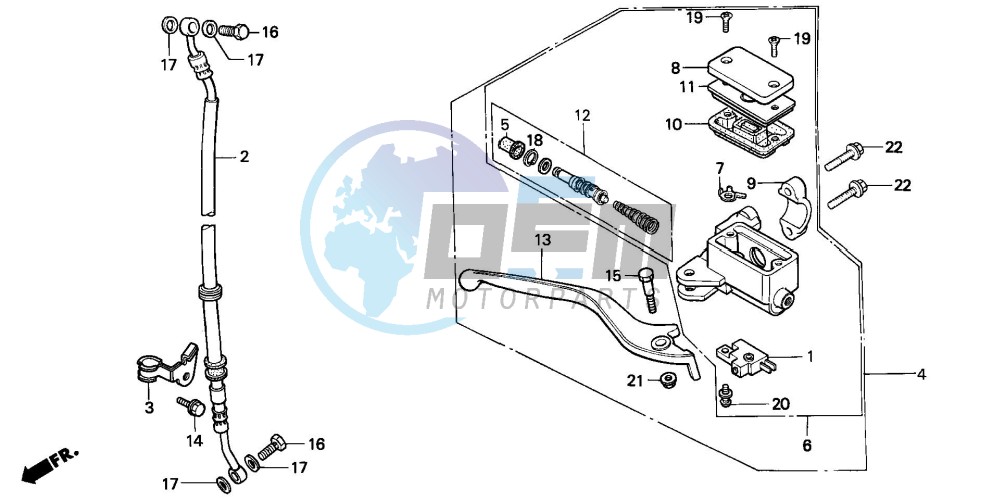 FR. BRAKE MASTER CYLINDER