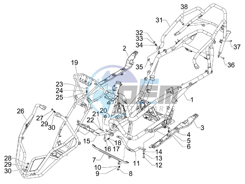 Frame bodywork