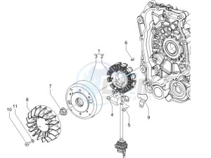 LX 50 2T D drawing Flywheel magneto