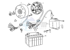 RCR 50 drawing Flywheel magneto