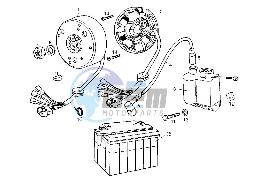 Flywheel magneto