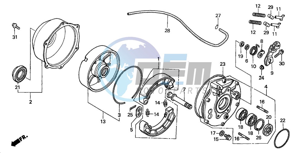 REAR BRAKE PANEL