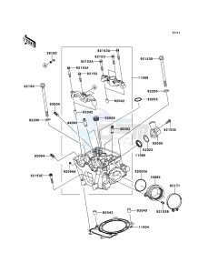 KX450F KX450E9F EU drawing Cylinder Head