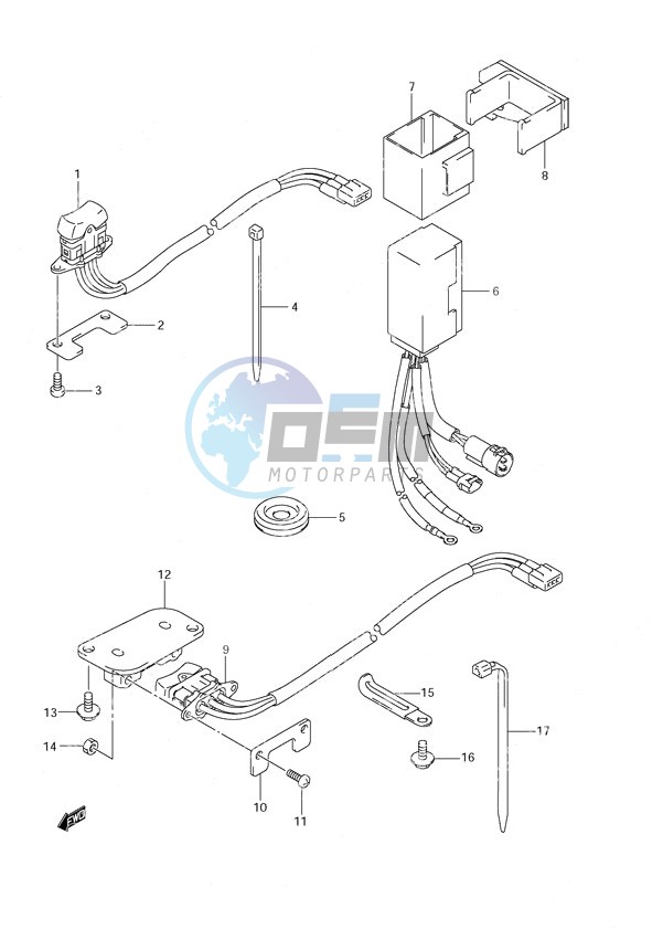 PTT Switch Power Tilt/Tiller Handle