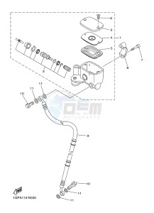 XVS1300CU XVS1300 CUSTOM (2SS3) drawing FRONT MASTER CYLINDER