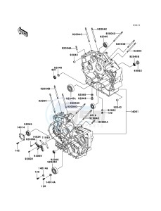 VN800 CLASSIC VN800-B10P GB XX (EU ME A(FRICA) drawing Crankcase