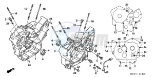 NT700VA UK - (E / MKH) drawing CRANKCASE