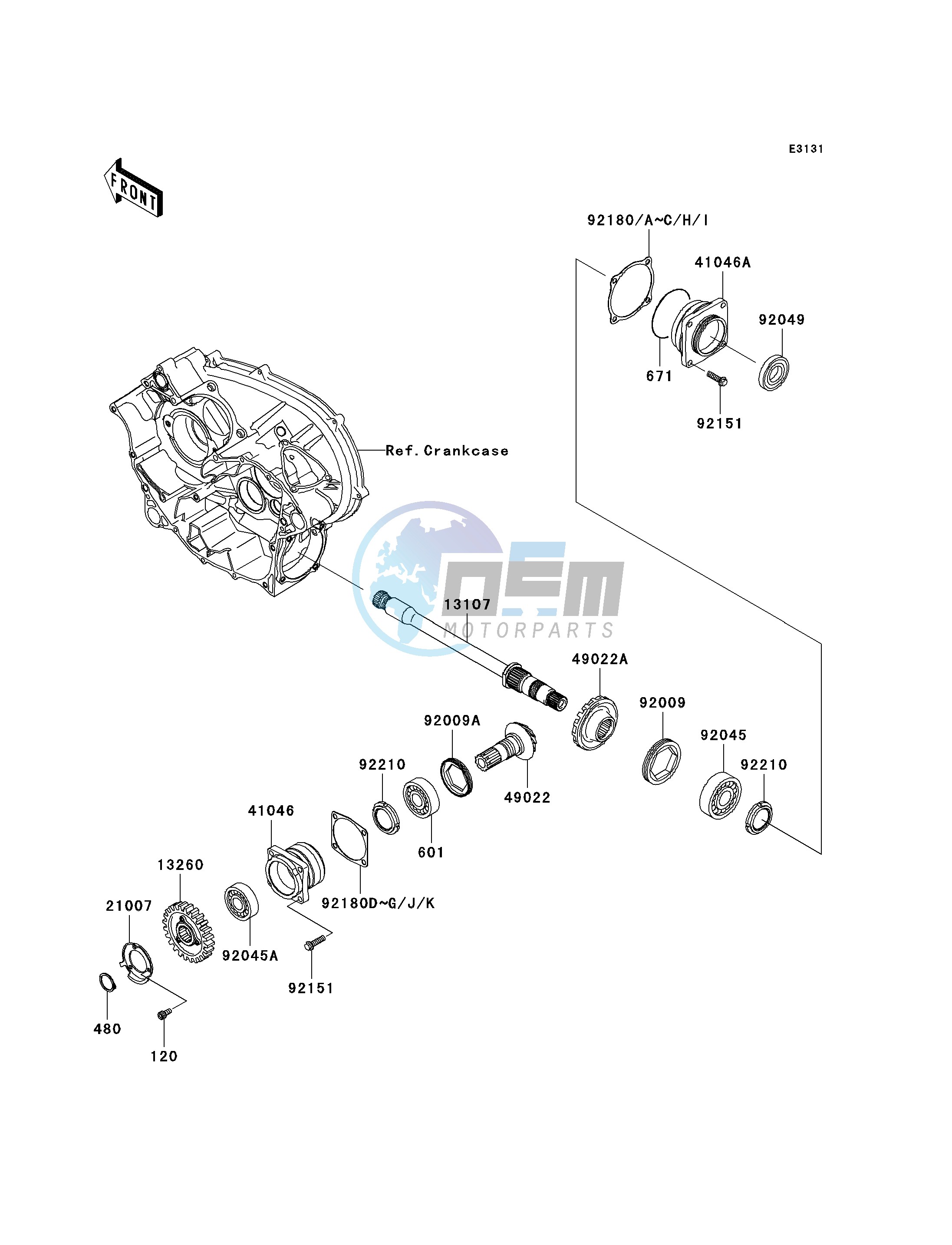 FRONT BEVEL GEAR