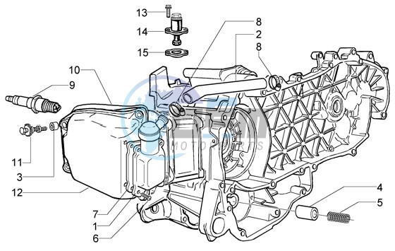 By-pass valve - Chain tightener - Oil drain valve