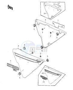 KZ 1000 E [SHAFT] (E1-E2) [SHAFT] drawing SIDE COVERS