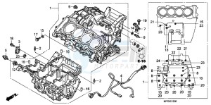 CB600FAC drawing CRANKCASE