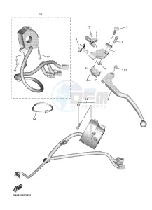 YZF-R6 YZF600 R6 (BN66) drawing HANDLE SWITCH & LEVER