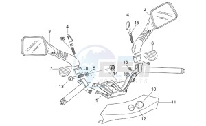 Leonardo 125-150 drawing Handlebar