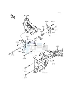 NINJA 300 EX300AEFA XX (EU ME A(FRICA) drawing Engine Mount