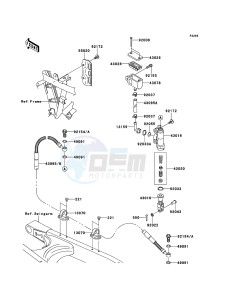 KLX250 KLX250SBF GB XX (EU ME A(FRICA) drawing Rear Master Cylinder